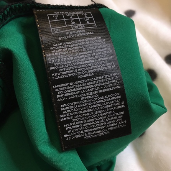 GUESS - Green Lace Corset-Style Strapless Mini Dress - Picture 4 of 4